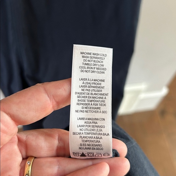 Frame Denim Slit Midi Dress Charcoal - Picture 8 of 10